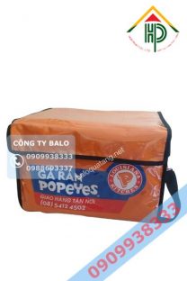 Túi giao hàng giữ nhiệt gà Popeyes sản phẩm của may Hợp Phát