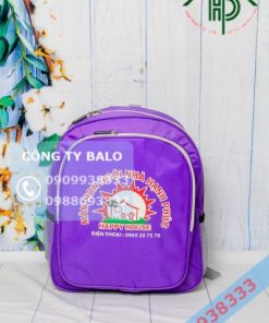 mặt trước balo trẻ em ngôi nhà hạnh phúc