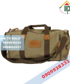 Mặt trước túi xách du lịch vải bố