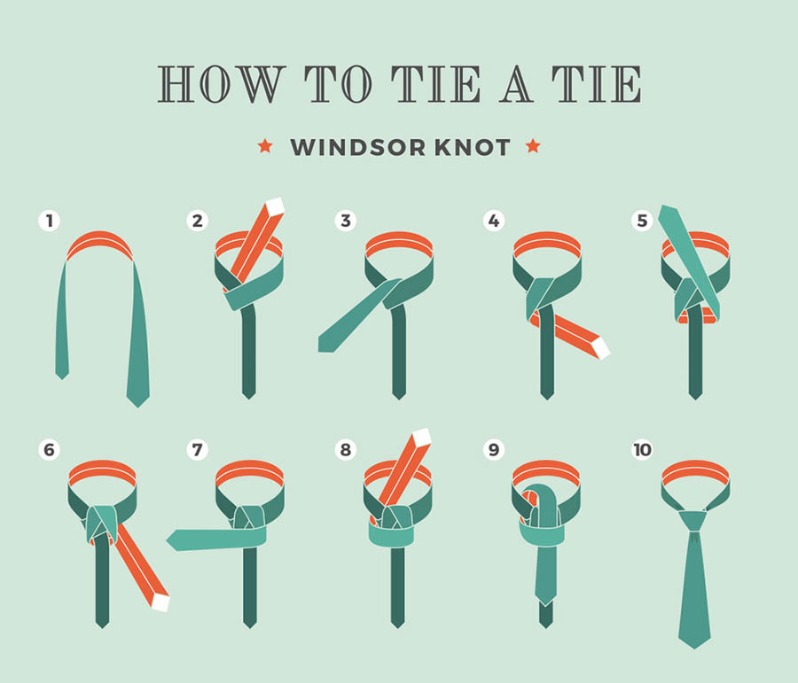 Cách thắt cà vạt truyền thống