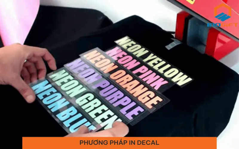 In Decal Ép Nhiệt Lên Balo Quà Tặng