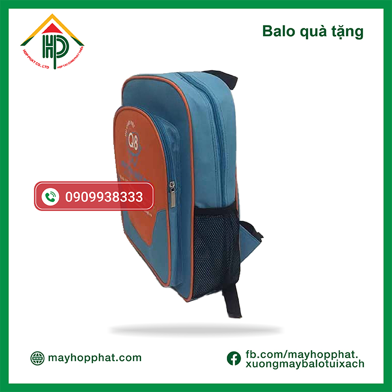 In thông tin lên balo Nụ cười Việt