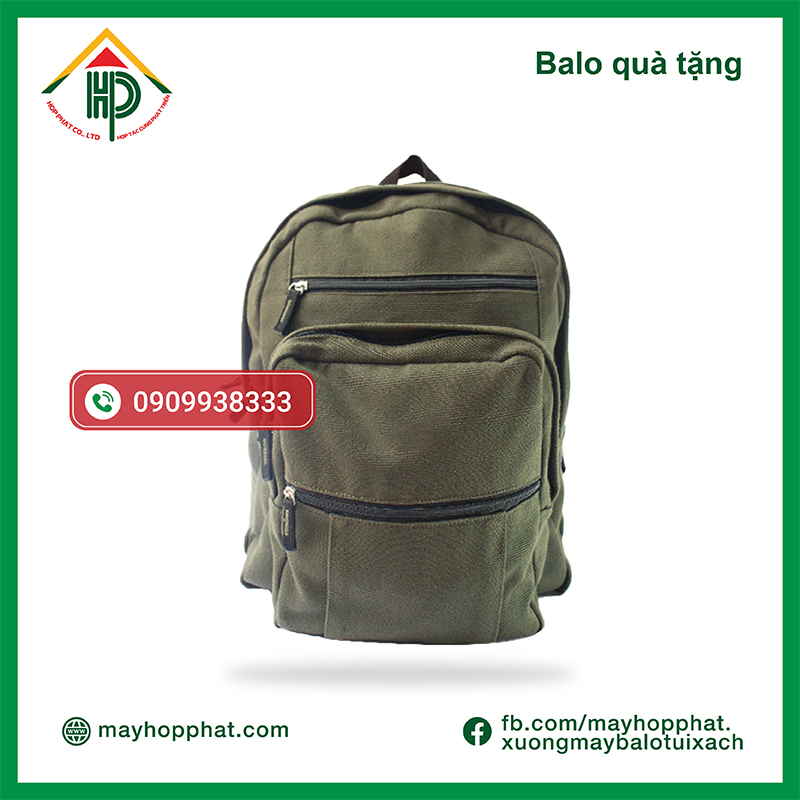 May balo vải canvas