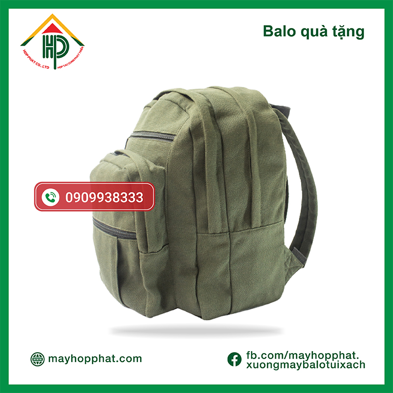 May balo vải canvas