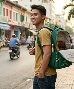 Balo Cá Nhân Tuổi Tỵ: Sắc Xanh Lục Bảo Bí Ẩn Từ Xưởng May Hợp Phát