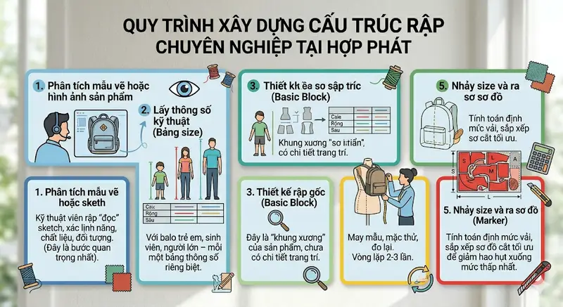 Cấu Trúc Rập Là Gì? Hướng Dẫn Toàn Diện Về Kỹ Thuật Tạo Mẫu Rập Trong May Mặc
