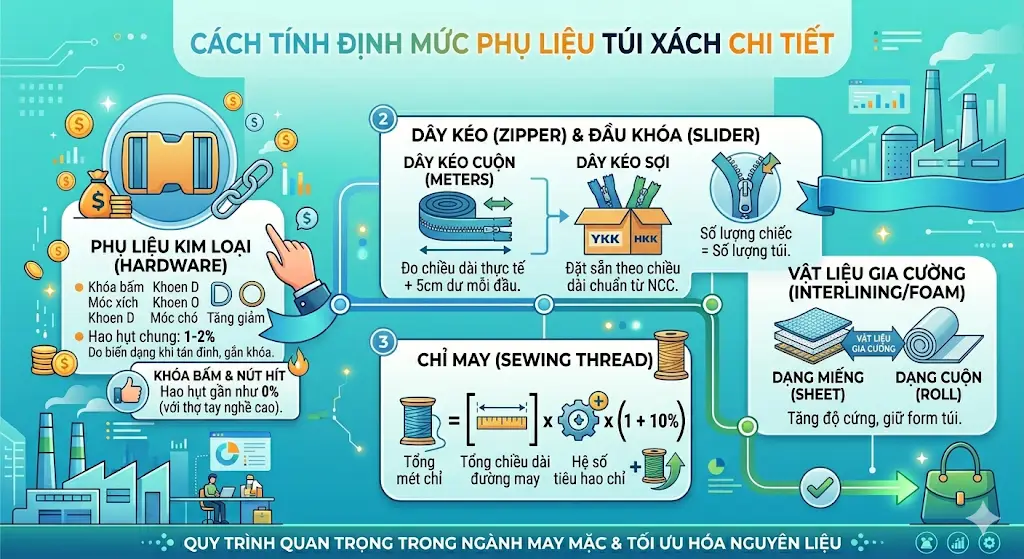 Tính Toán Định Mức Vải Và Phụ Liệu Chính Xác