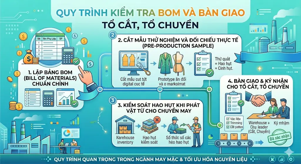 Tính Toán Định Mức Vải Và Phụ Liệu Chính Xác