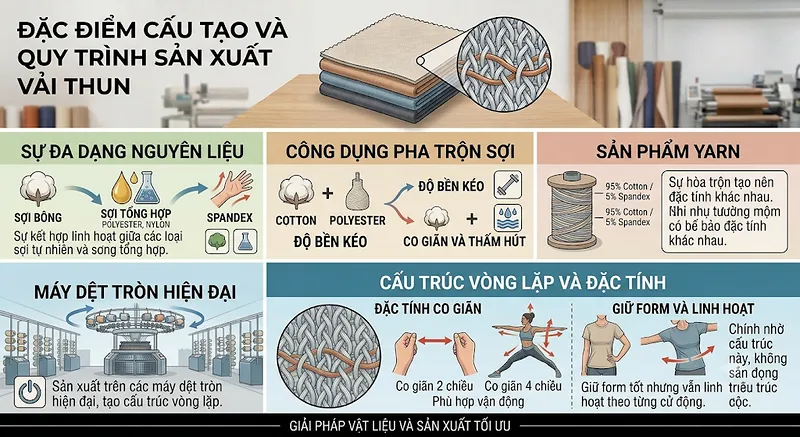 Vải thun là gì? Tất tần tật thông tin về chất liệu vải thun từ A-Z - Vải thun