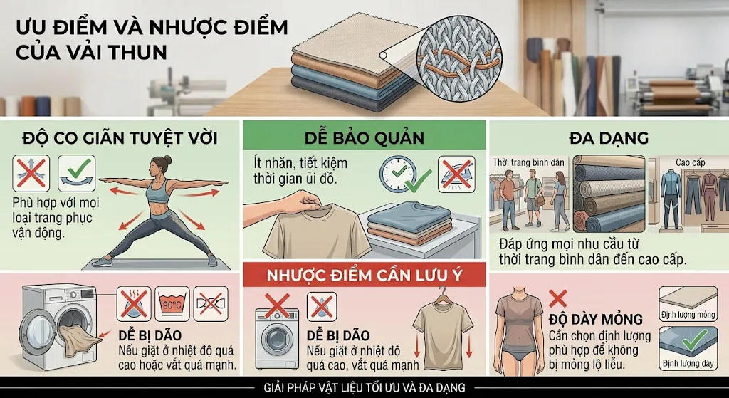 Vải thun là gì? Tất tần tật thông tin về chất liệu vải thun từ A-Z - Vải thun