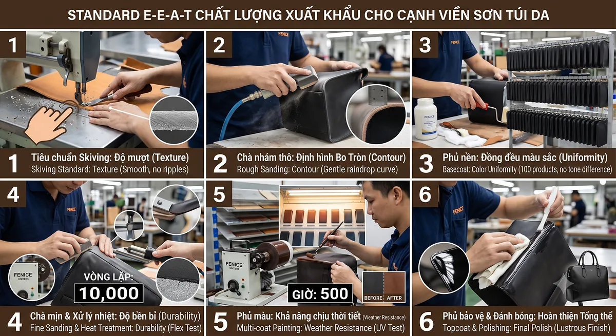 Xử Lý Cạnh Và Phủ Sơn Viền